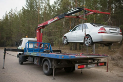 манипулятор эвакуатор в работе 